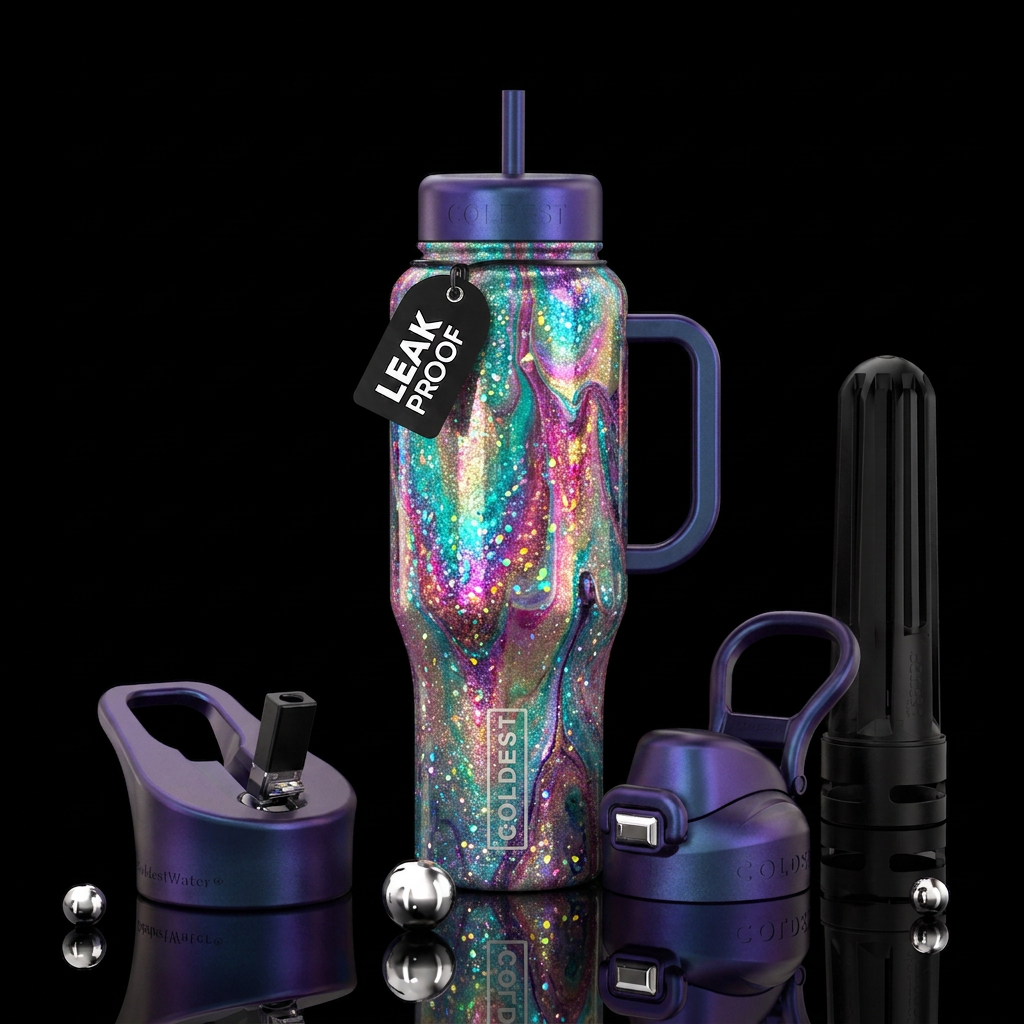 upside down pour water bottle design