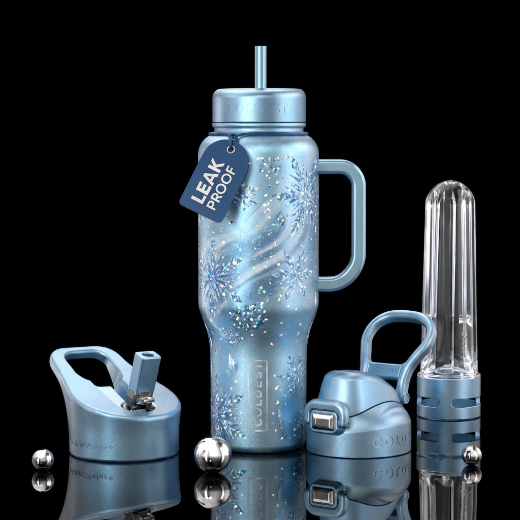 icy views water bottle design
