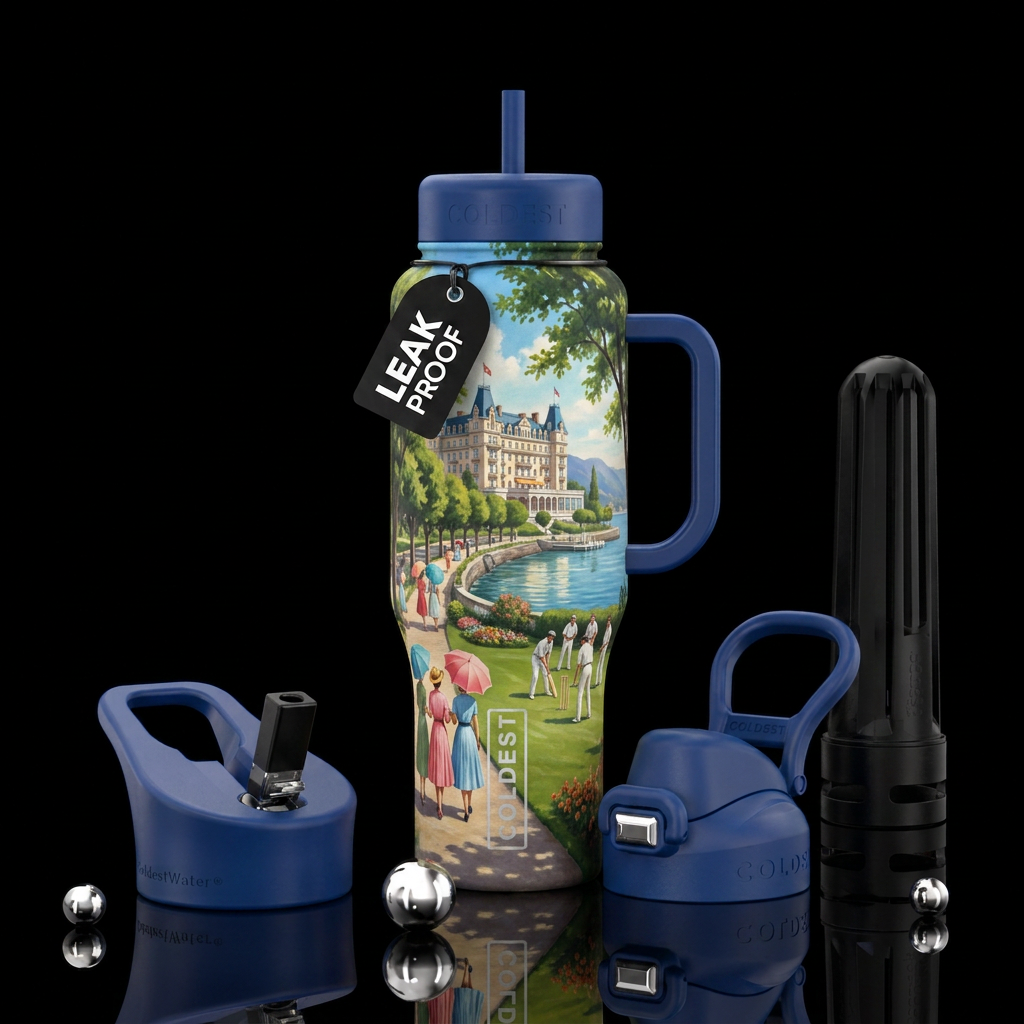 the grand hotel water bottle design