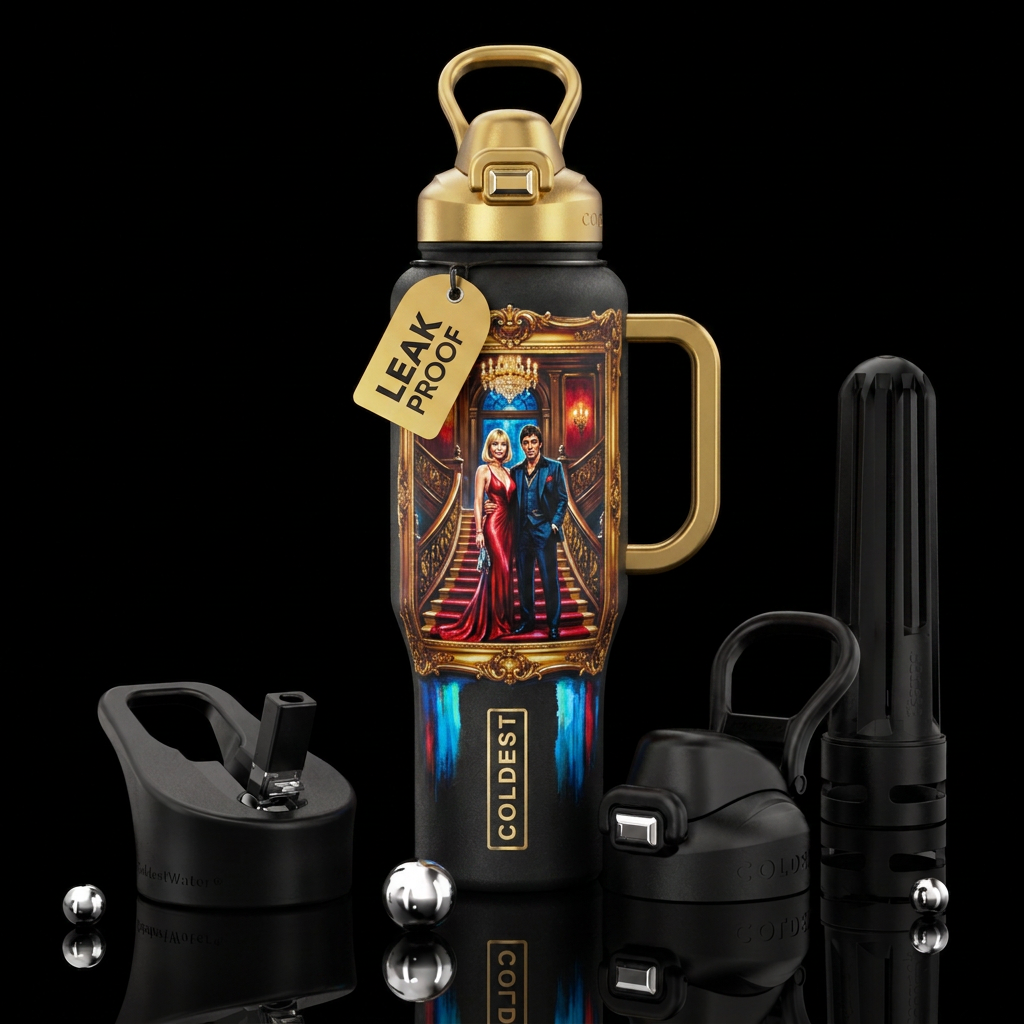 the world is yours water bottle design
