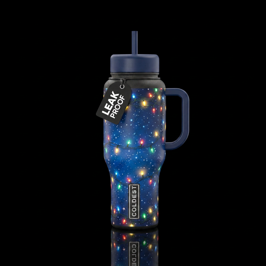 season bright water bottle design