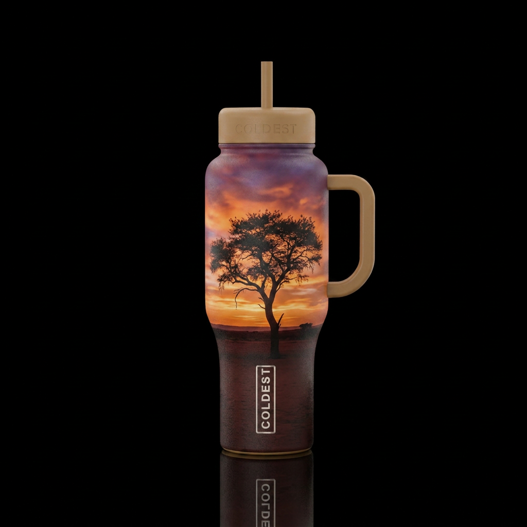 Tree of Ténéré water bottle design