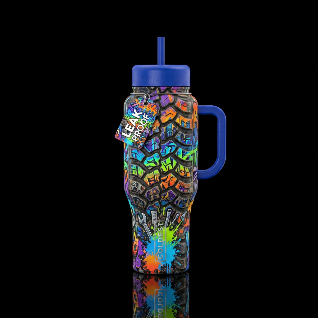 working vibes water bottle design