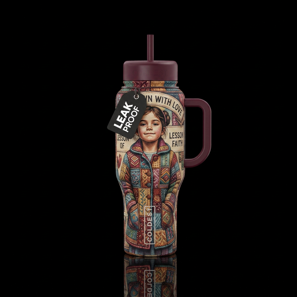 coat of many colors water bottle design