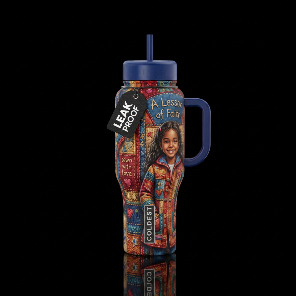 coat of many colors #2 water bottle design