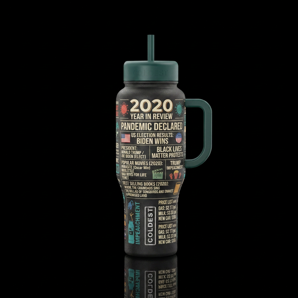 COVID Year water bottle design