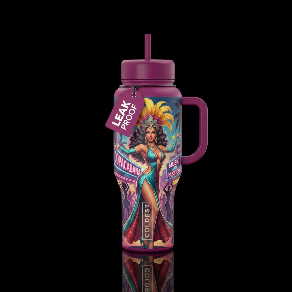 Lola at the Copa water bottle design