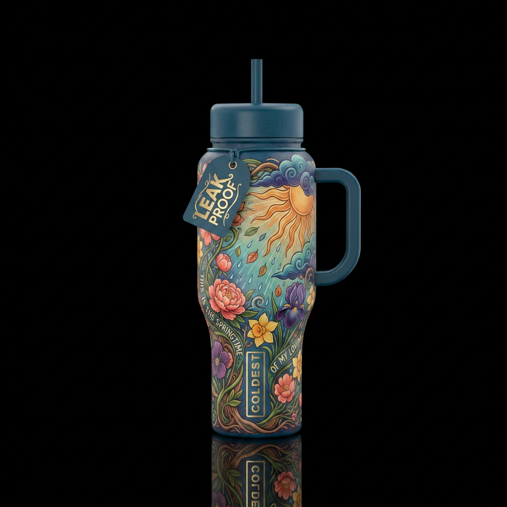 Rain Song water bottle design