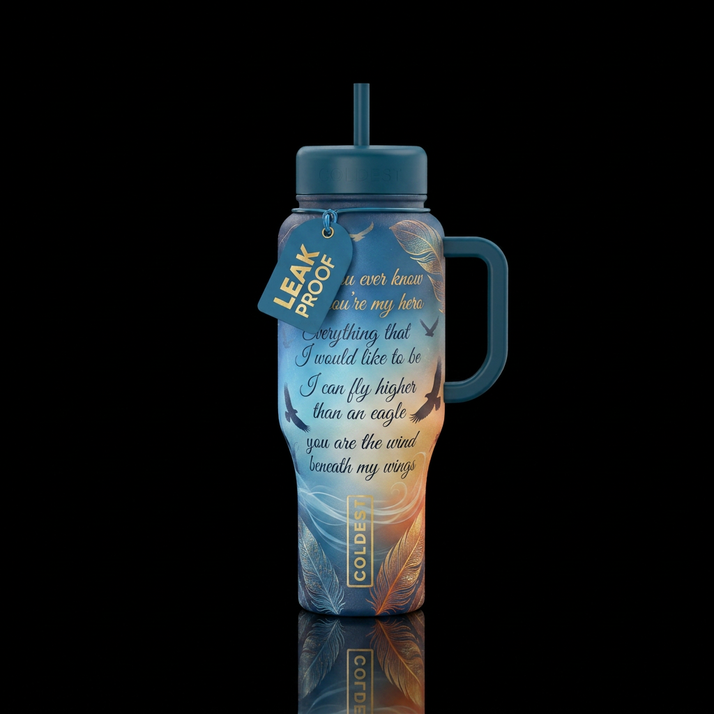 My Wings water bottle design
