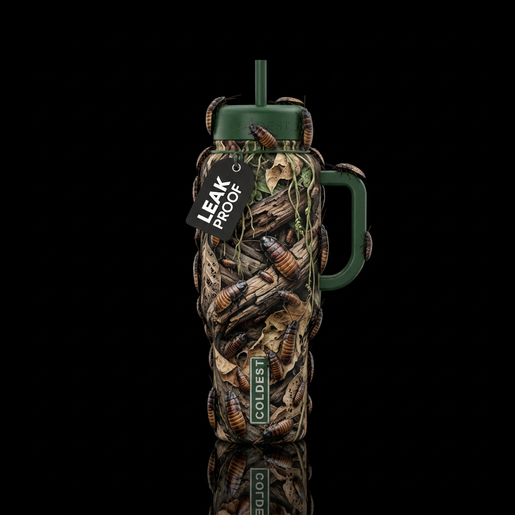 Hssing roaches water bottle design