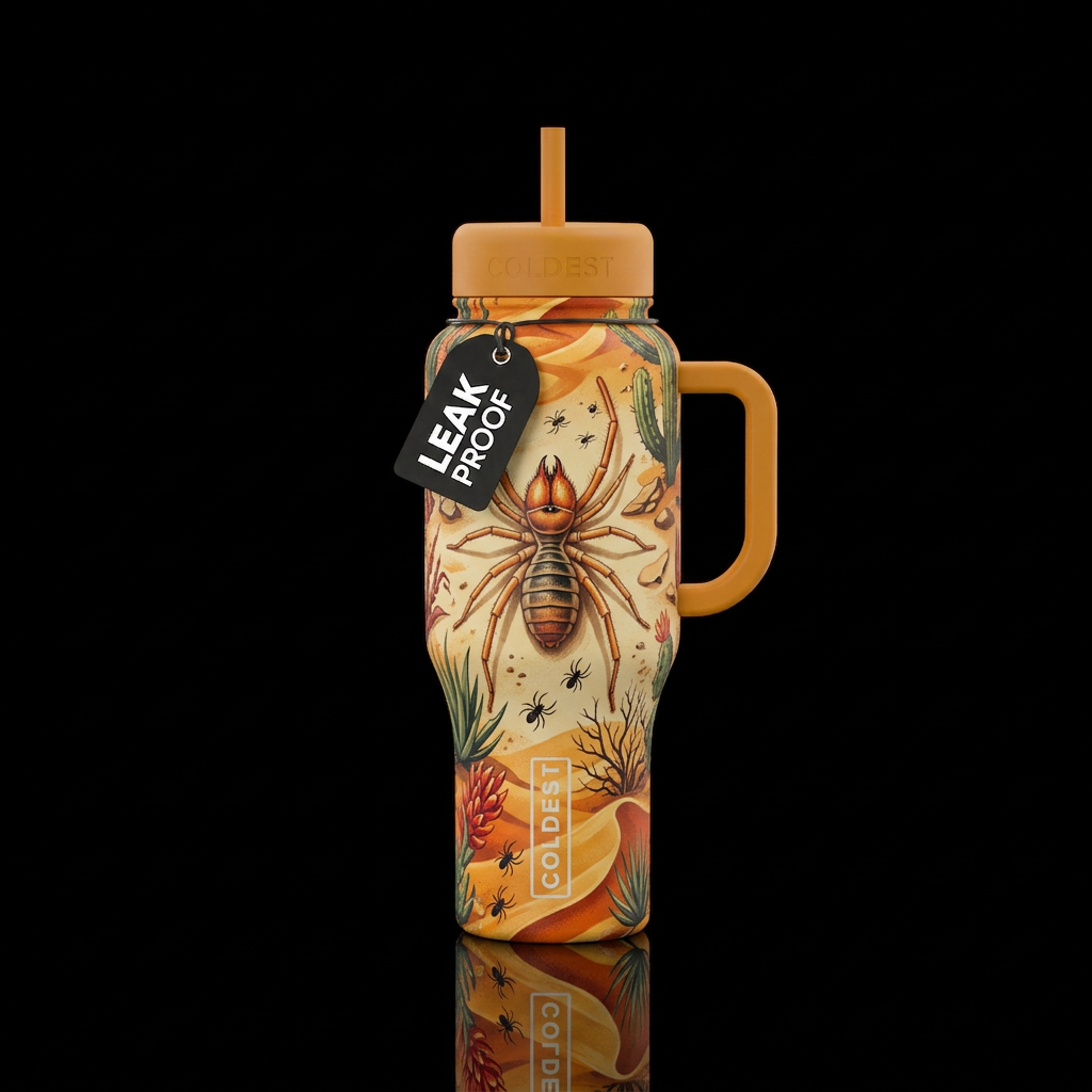 Camel Spider water bottle design