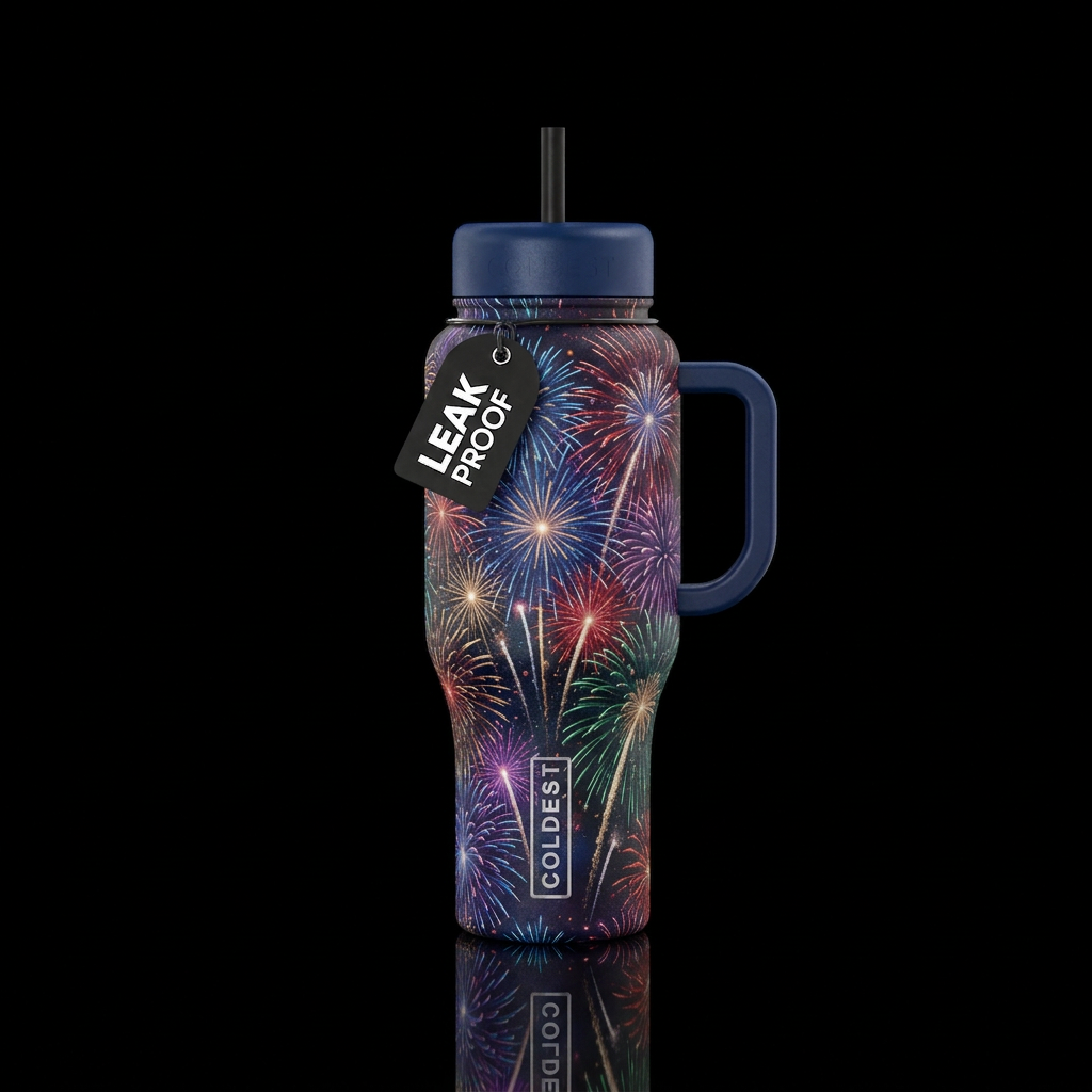 Let's Celebrate water bottle design