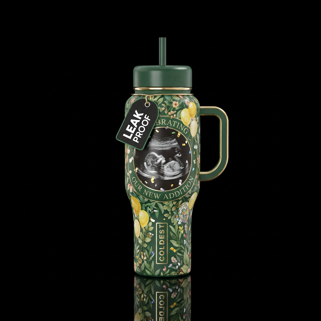 Welcome Baby! water bottle design