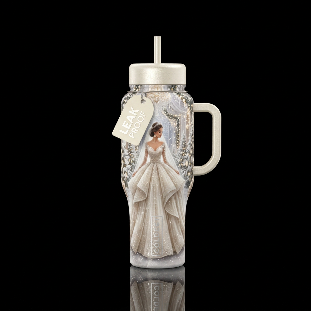 Yuletide I Do water bottle design