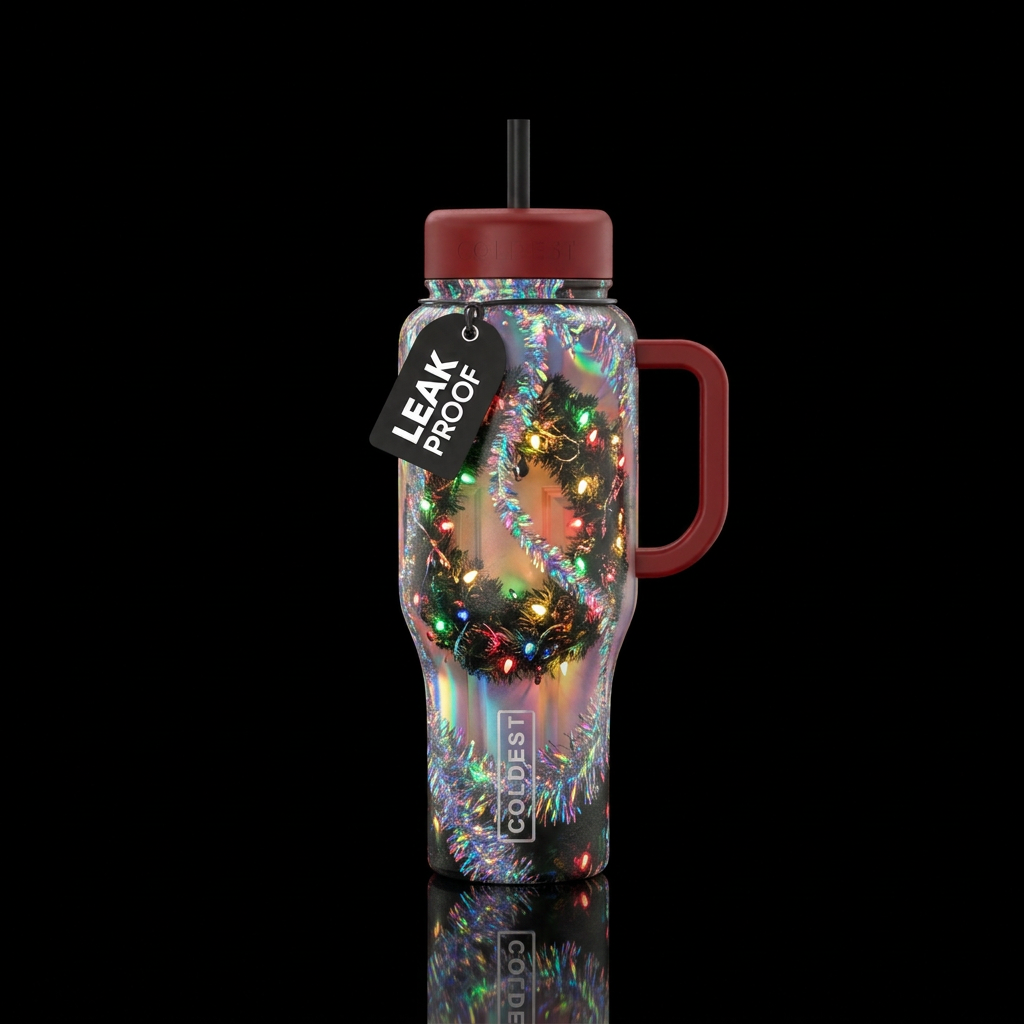 Bright Welcome water bottle design