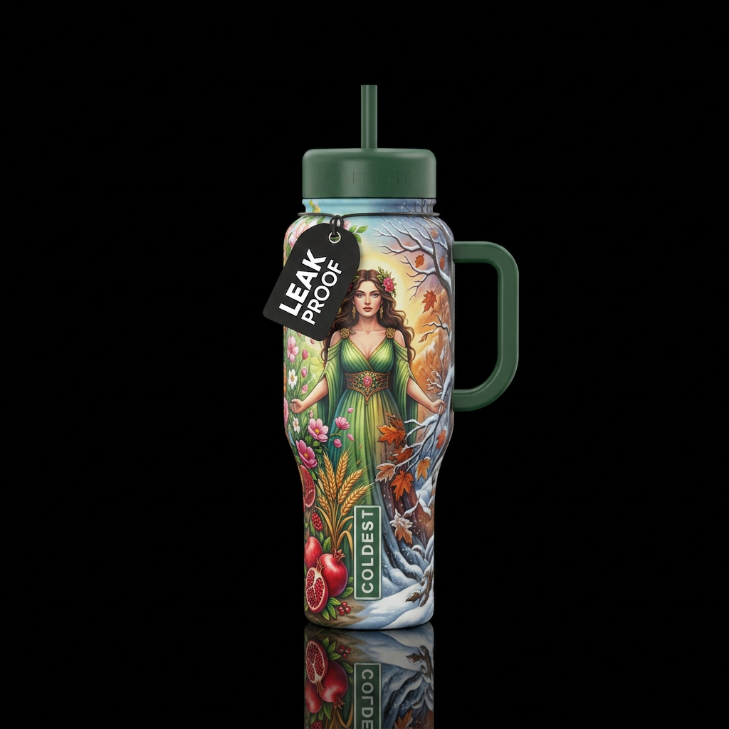 Persephone ruling water bottle design