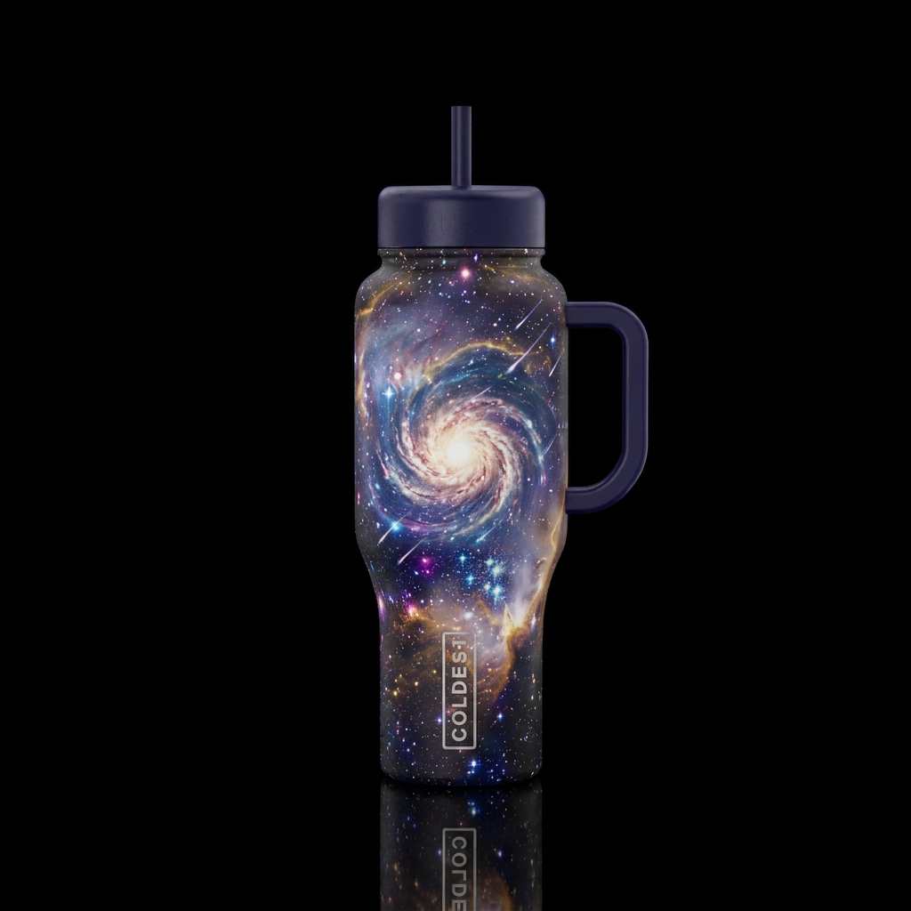 Cosmic Symphony water bottle design