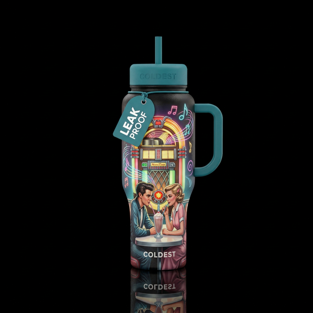 Young Love water bottle design