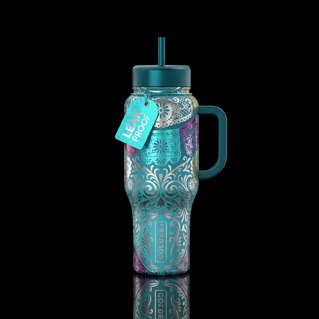 Dia de Quinceñera water bottle design