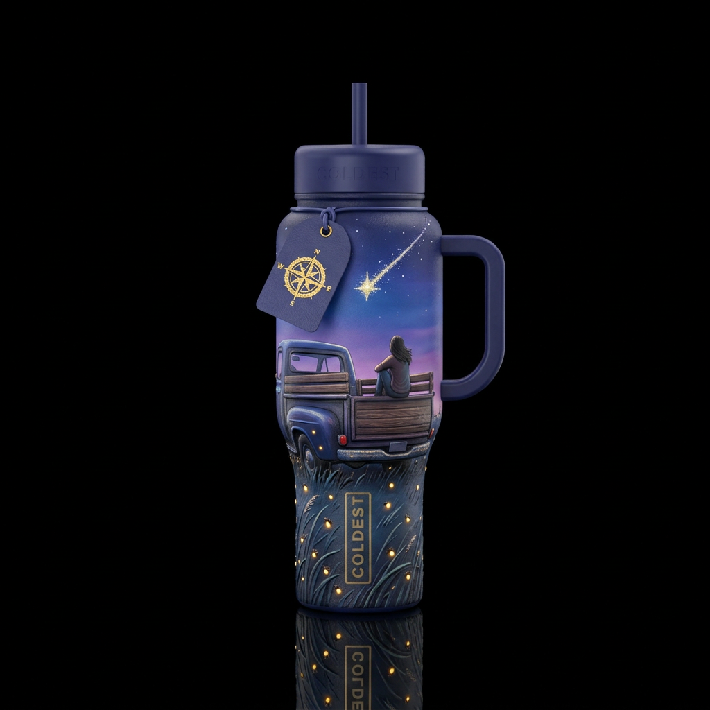 Scenic Twilight water bottle design
