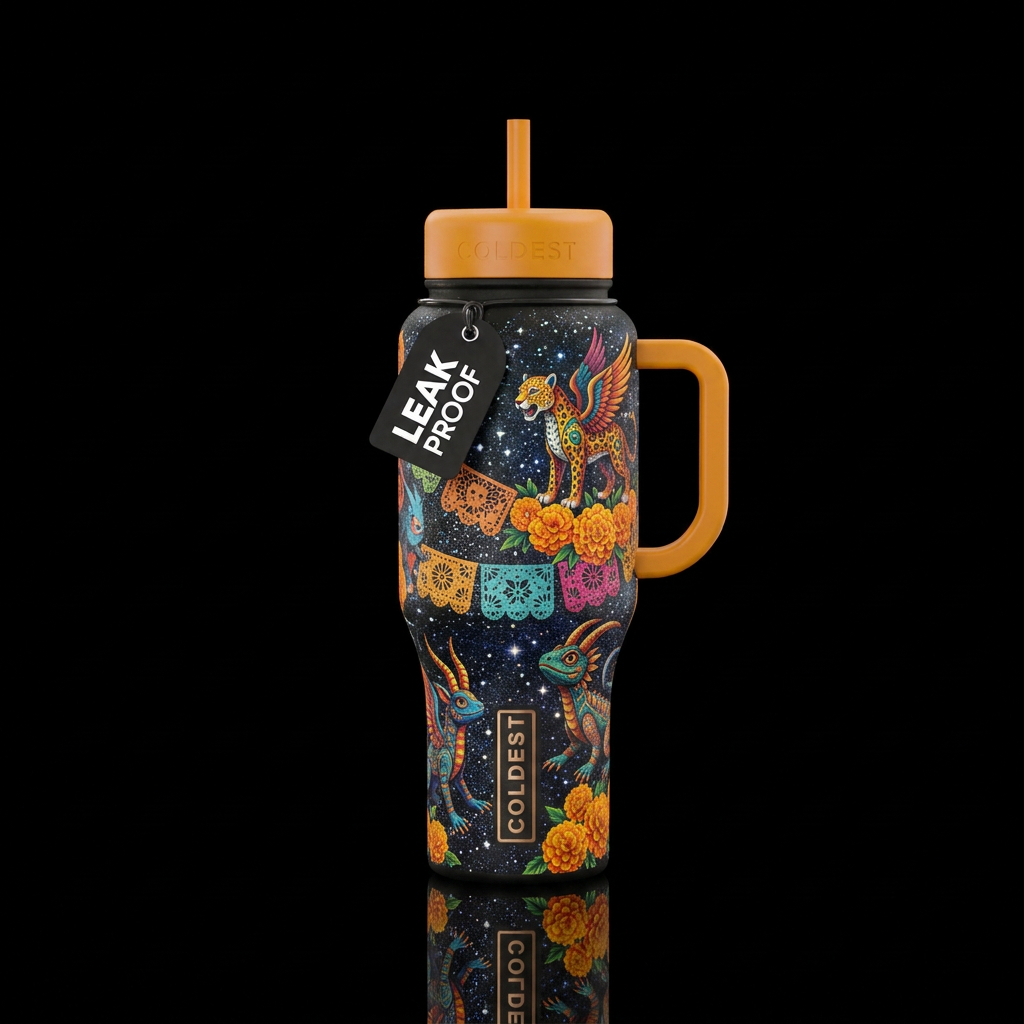Spirit Guardians water bottle design