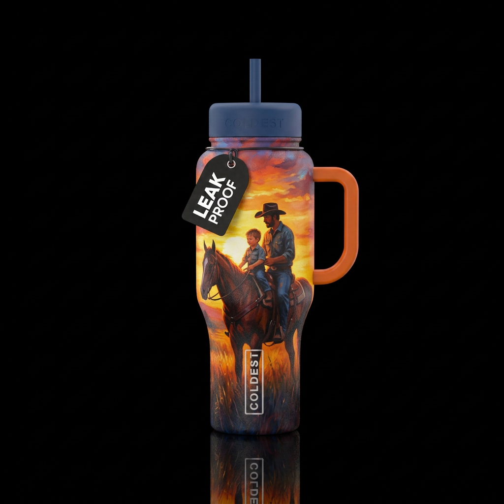 Me and Lil Man water bottle design