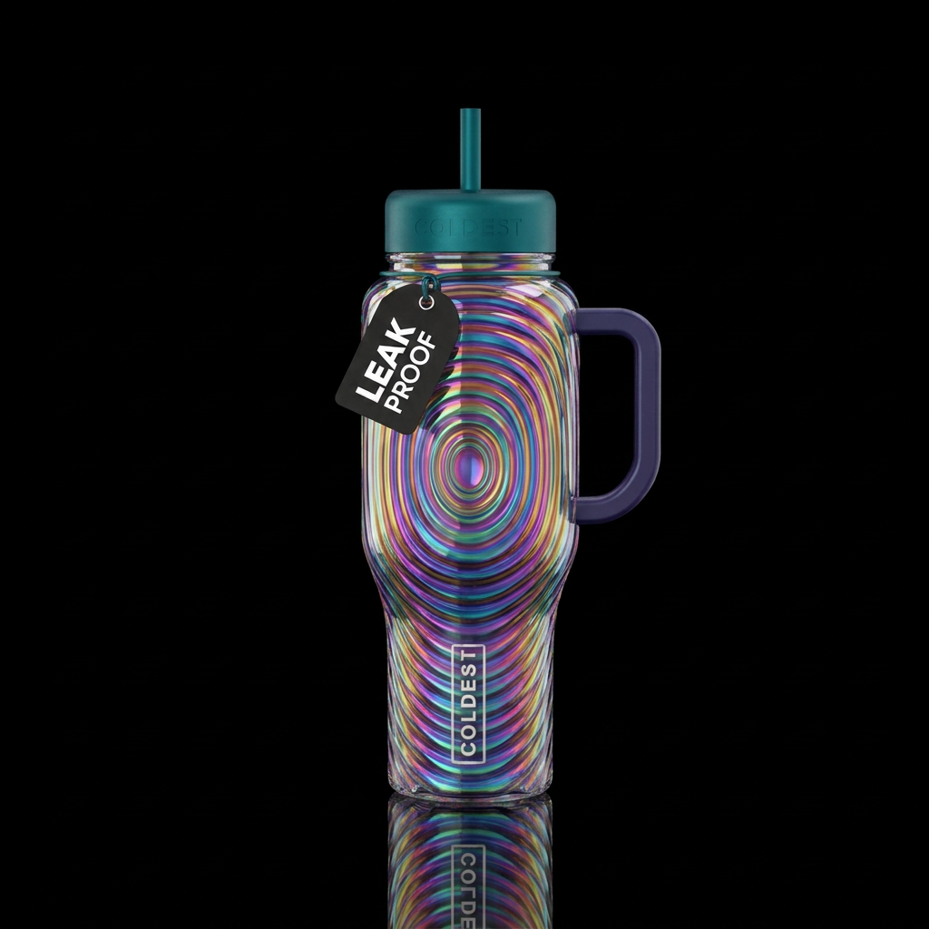 Round and Round water bottle design