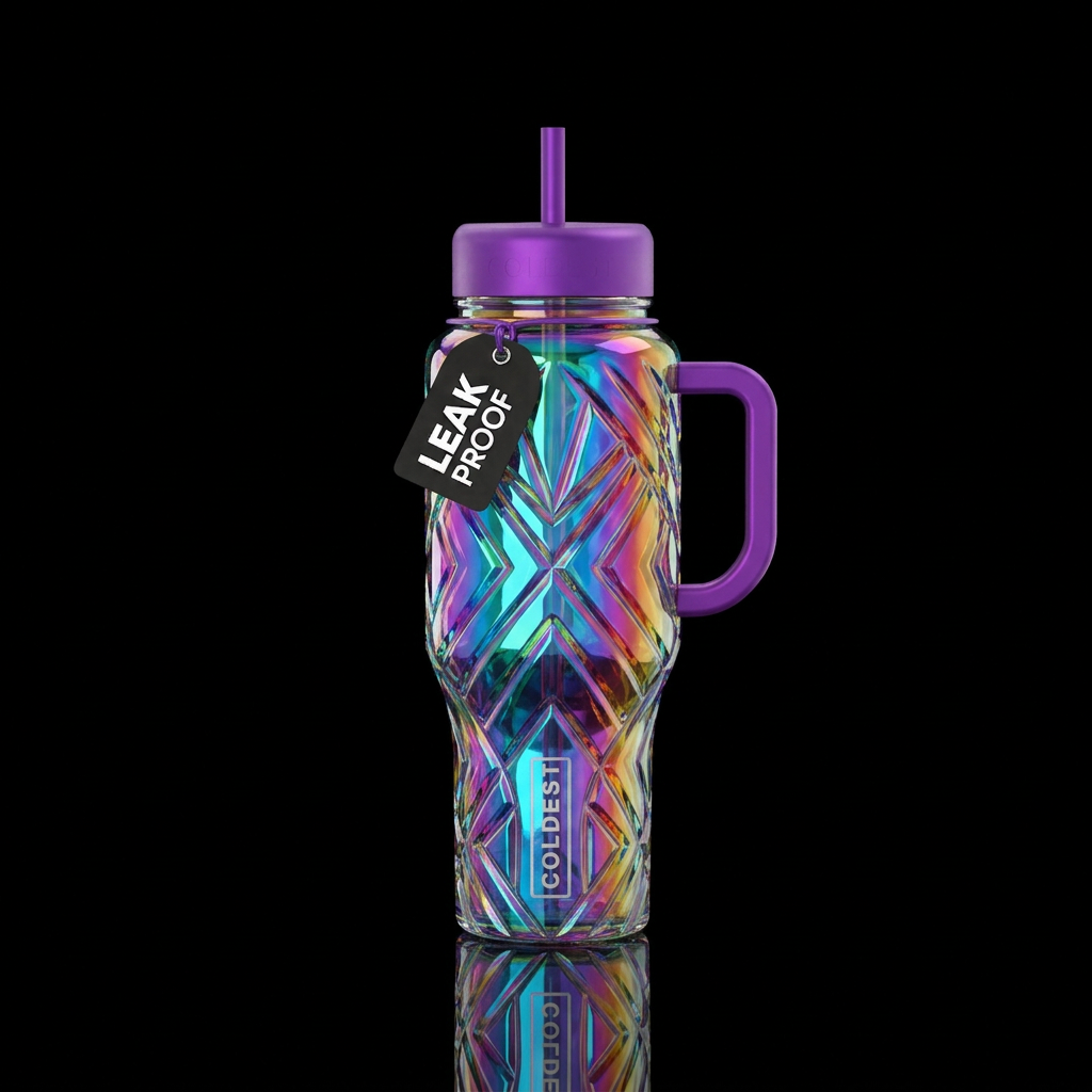 Layered Lines water bottle design