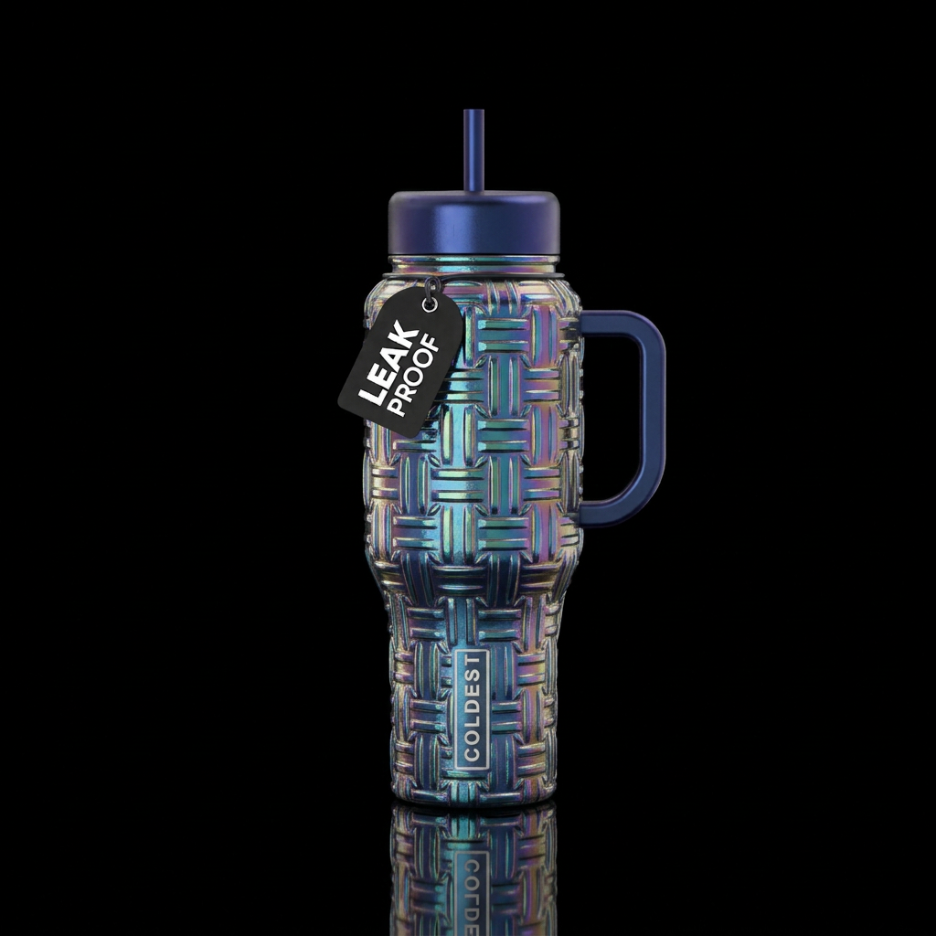 In the Basket water bottle design