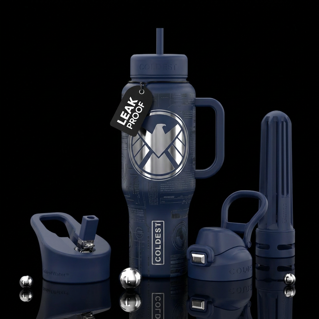 Marvel's Agents of S.H.I.E.L.D water bottle design