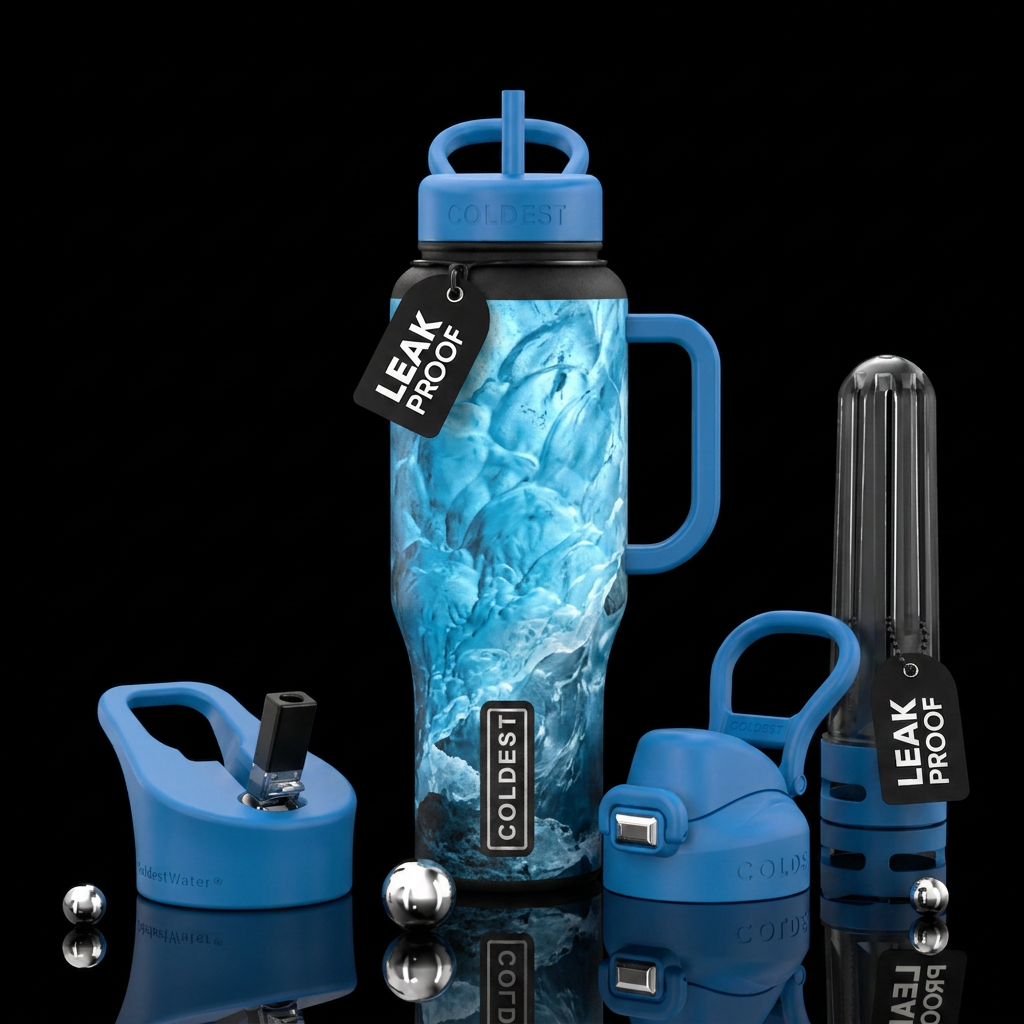 Mendenhall Glacier Caves, Alaska water bottle design