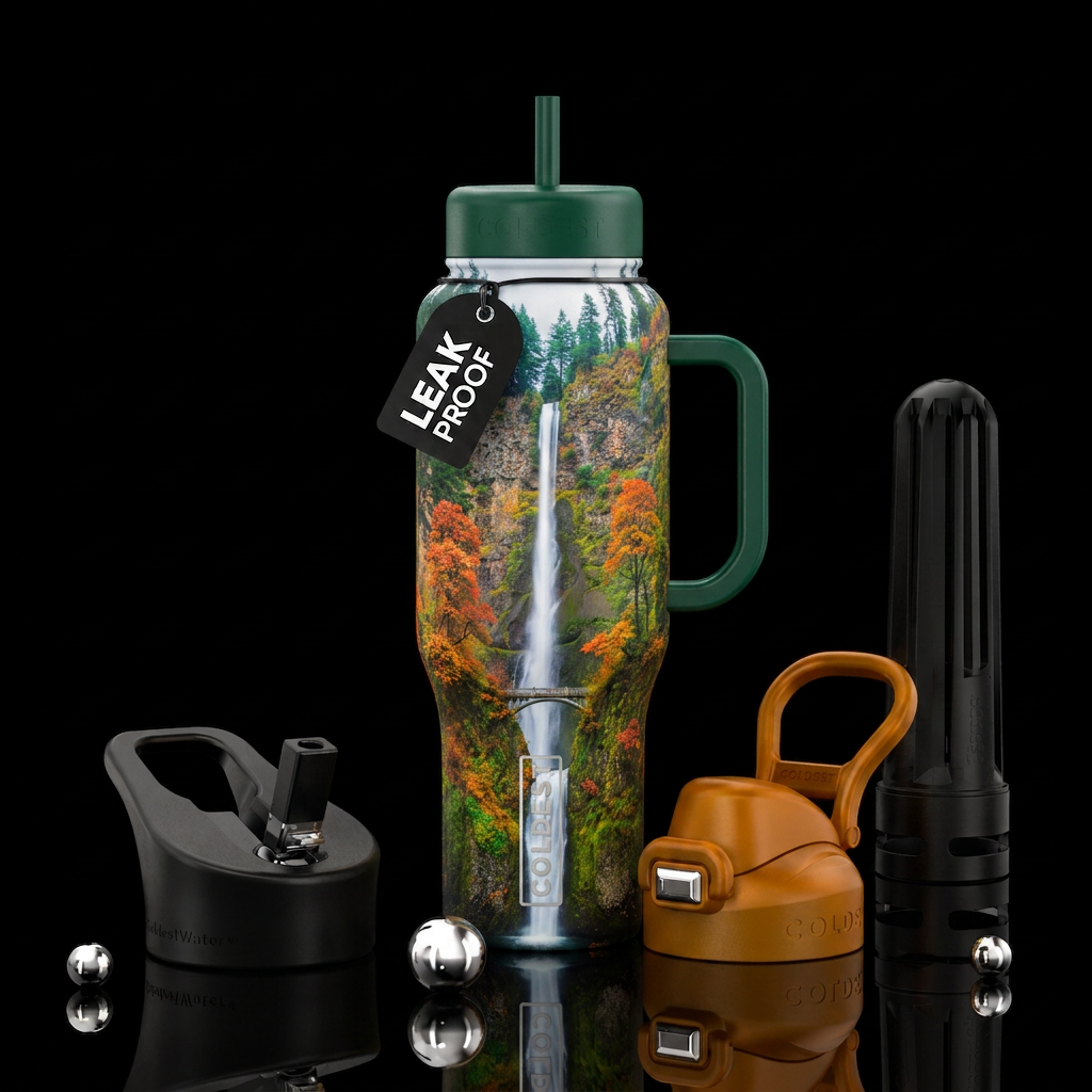Multnomah Falls, Oregon water bottle design