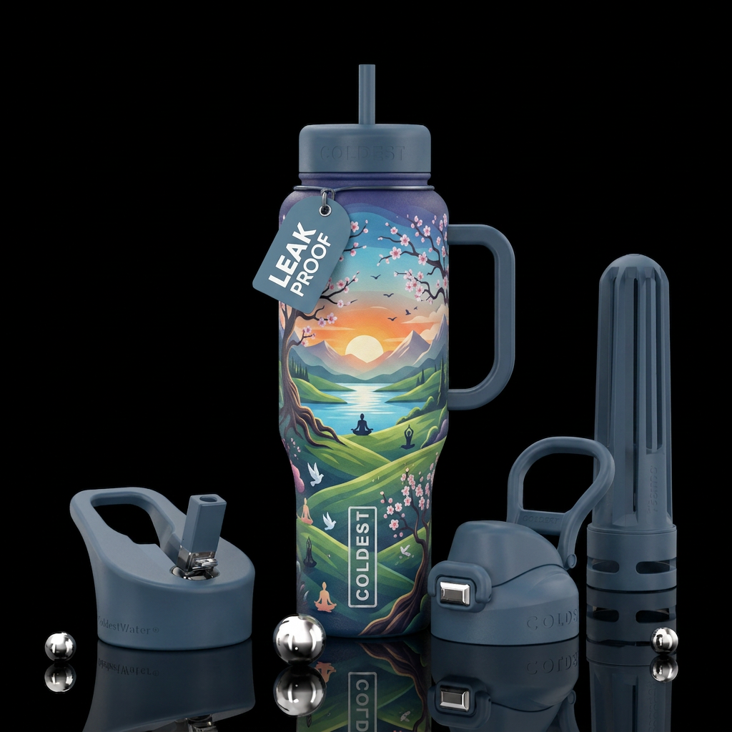 Peace and Tranquility water bottle design