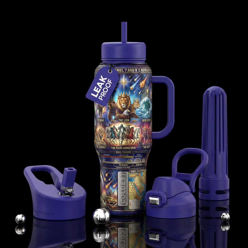 Bible Prophecys water bottle design
