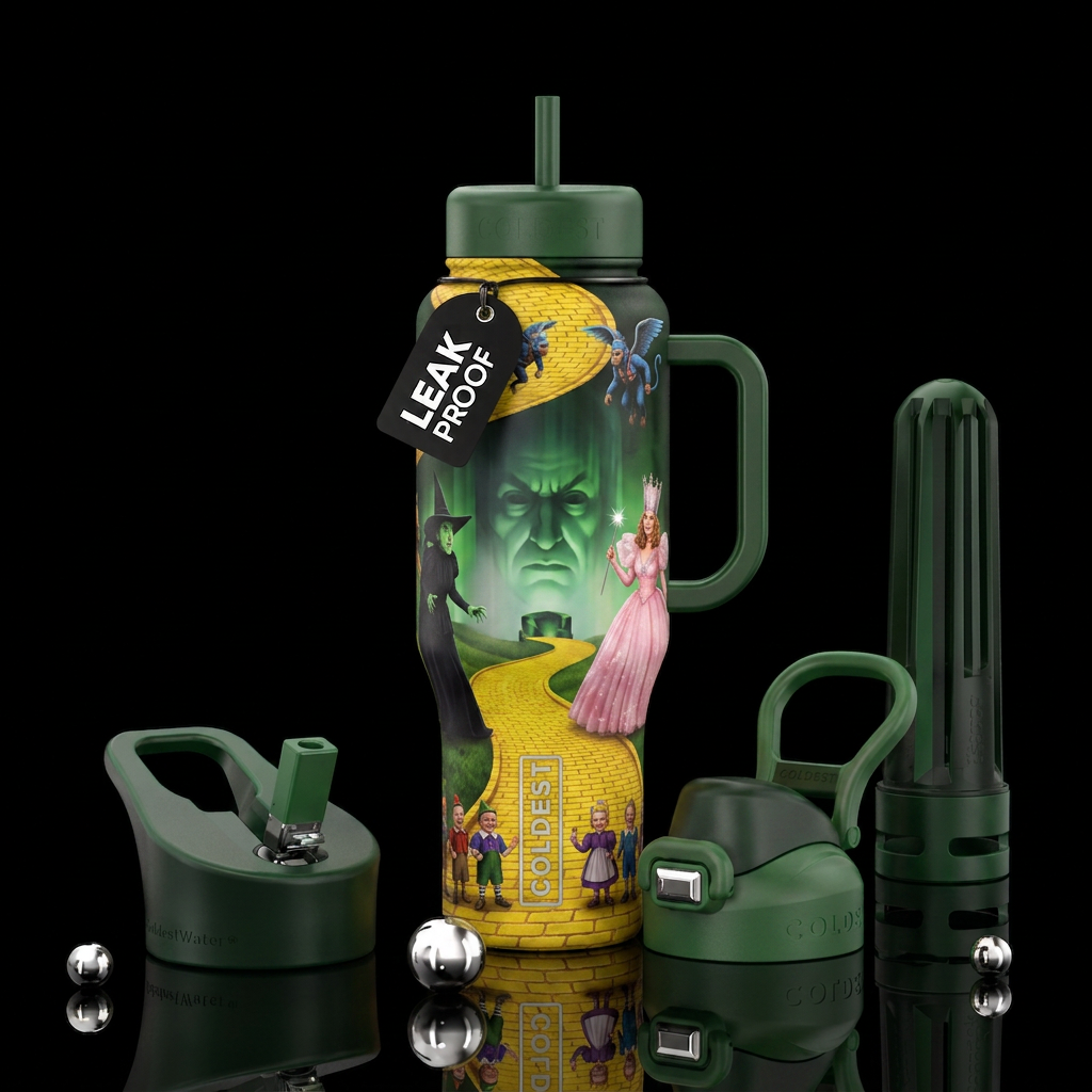Wizard of Oz water bottle design