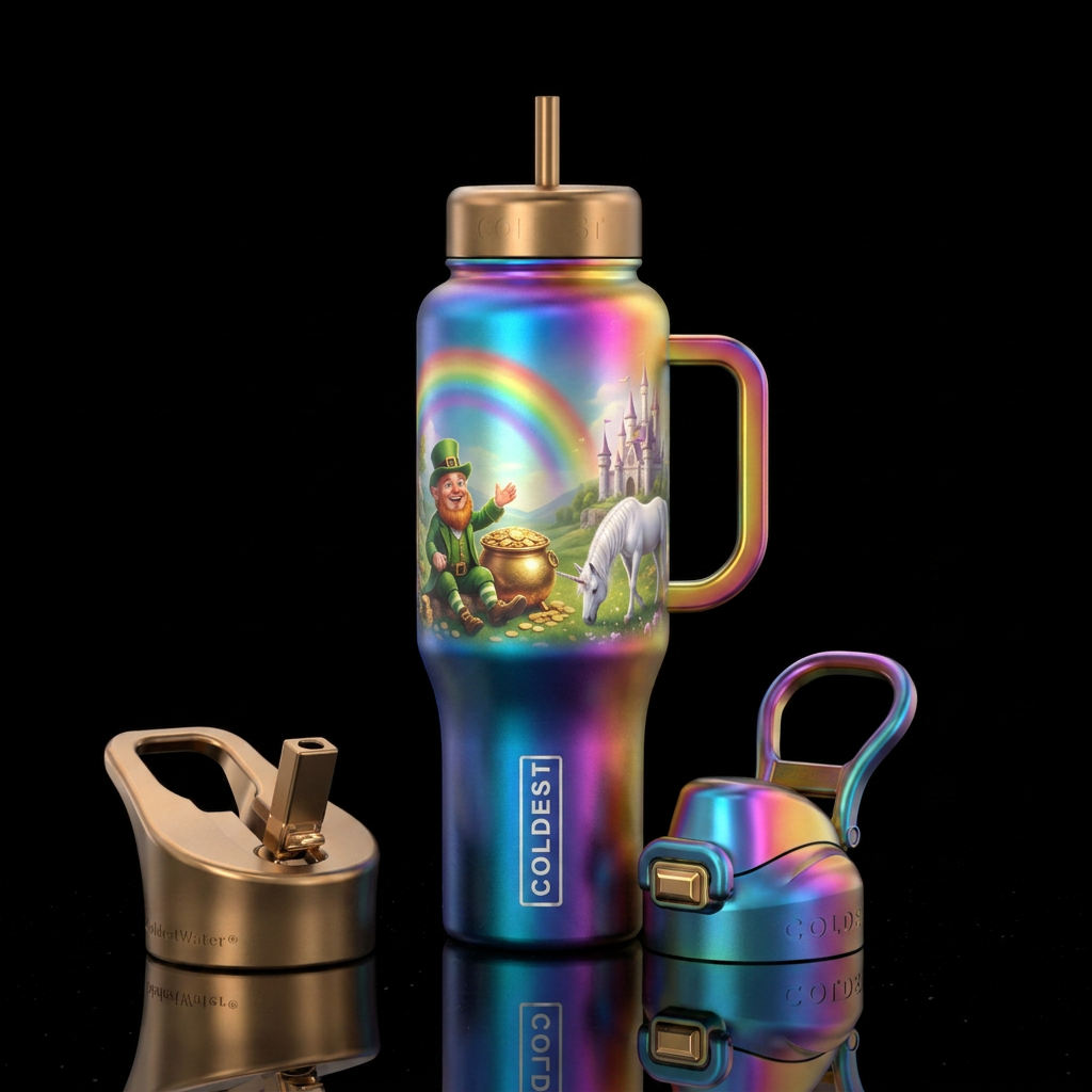 Magical Mystical Land water bottle design