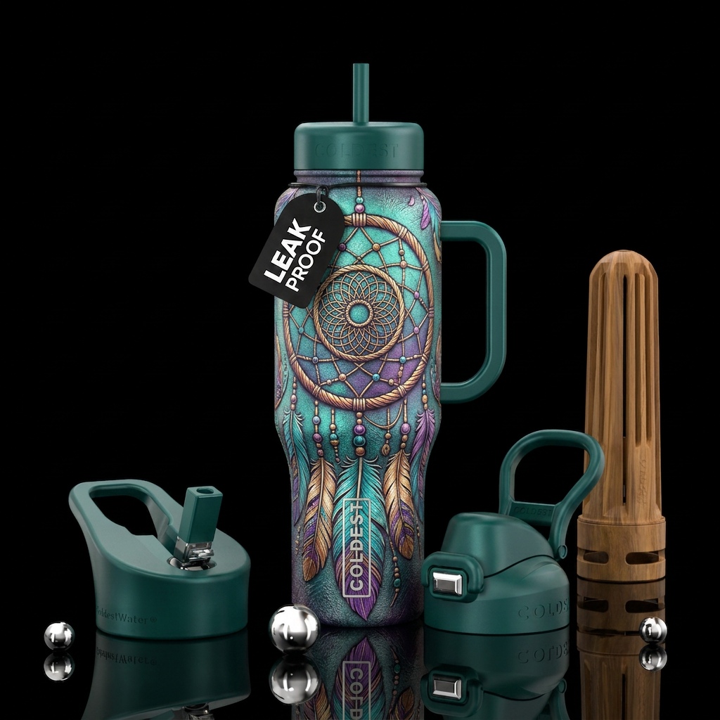 Dream Catcher water bottle design