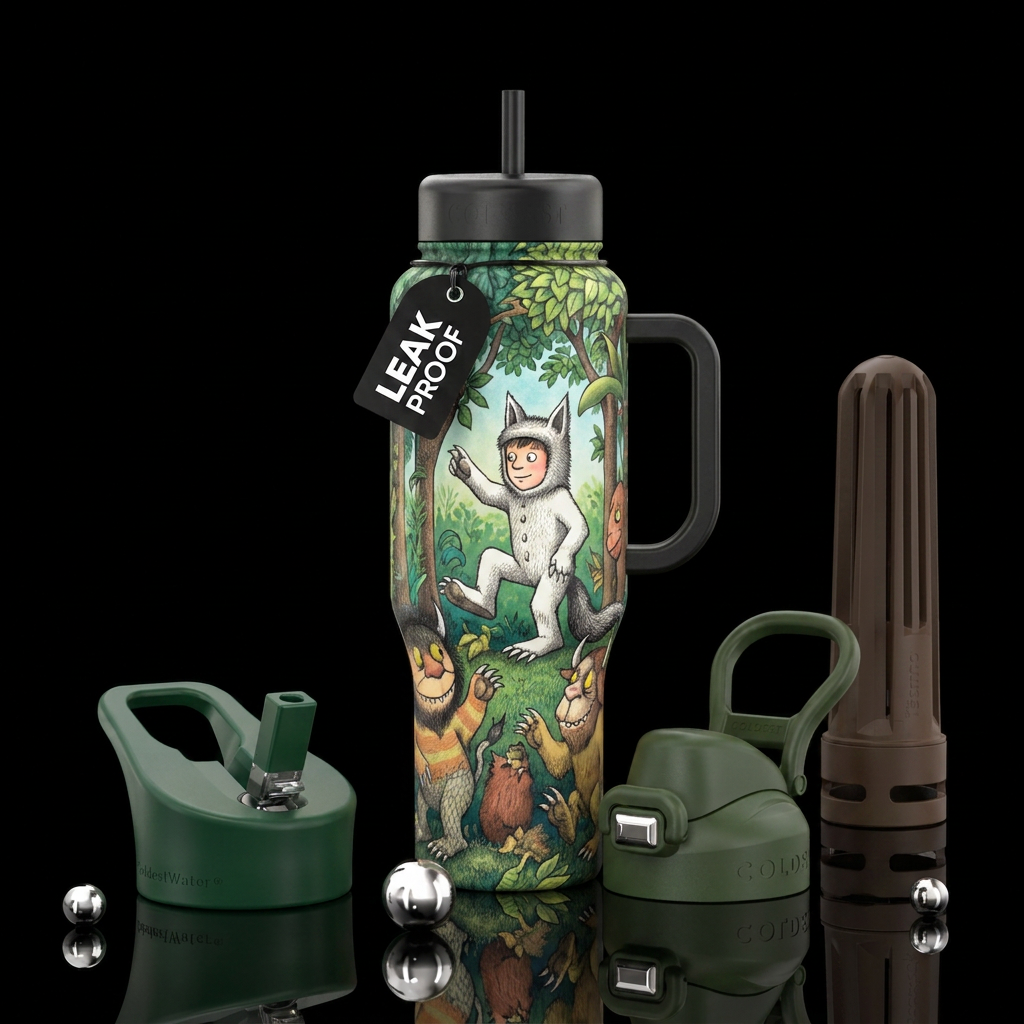 Where The Wild Things Are water bottle design