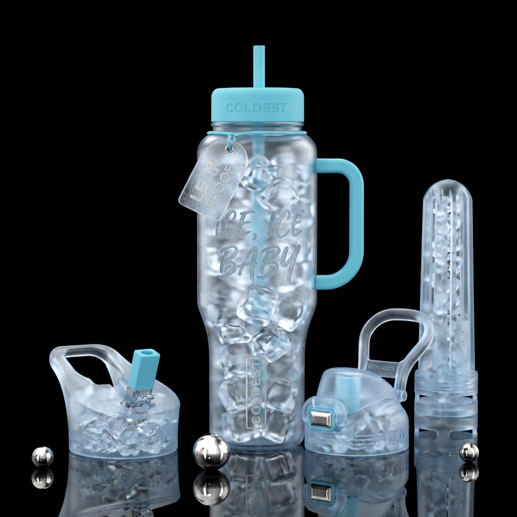 Ice, Ice Baby water bottle design