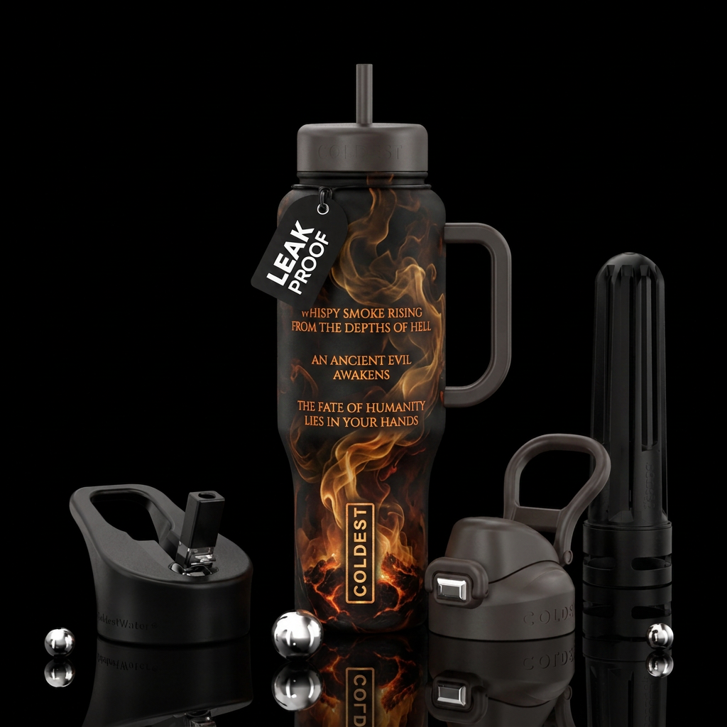 Ancient Evil water bottle design