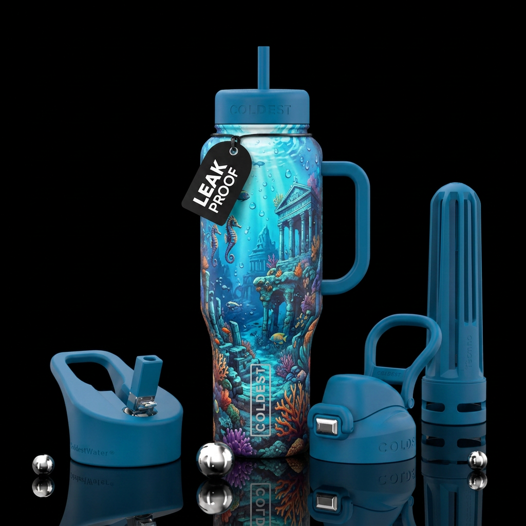 Atlantis water bottle design