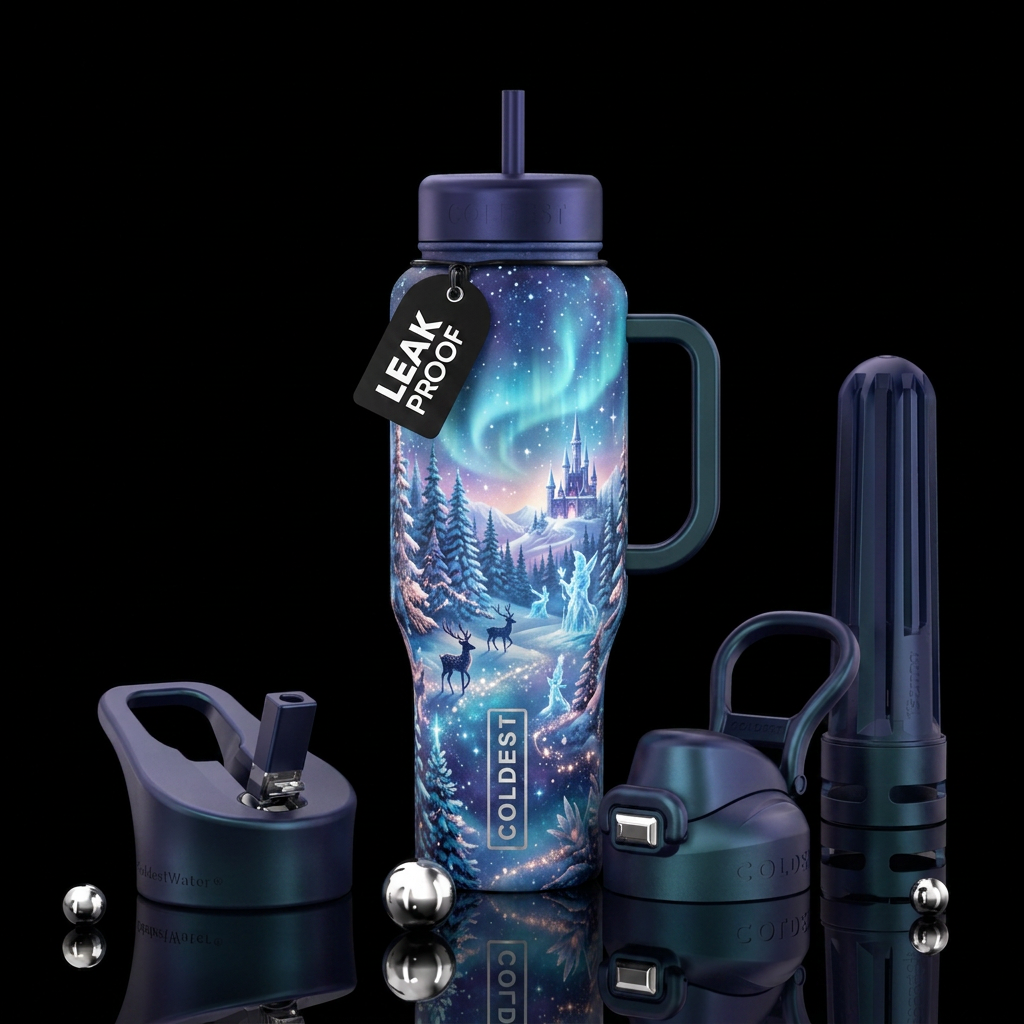 Winter Wonderland water bottle design