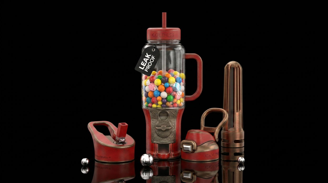 Gumball Machine water bottle design