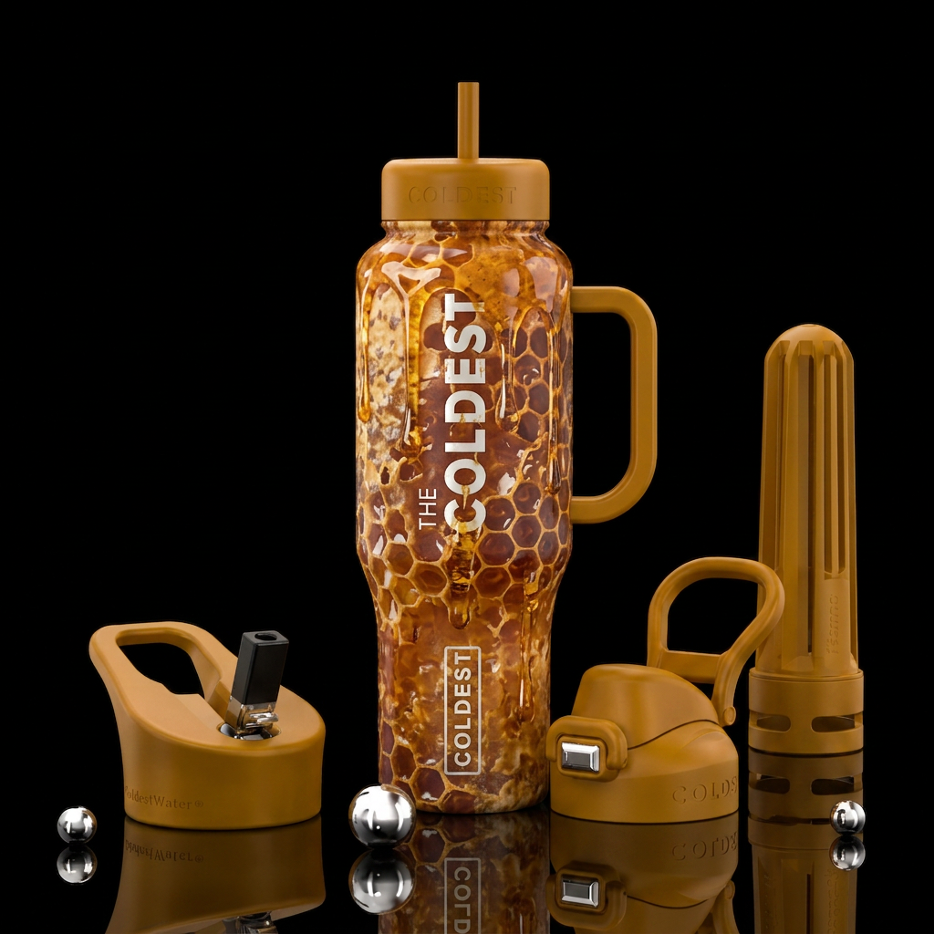 Bee Hive water bottle design