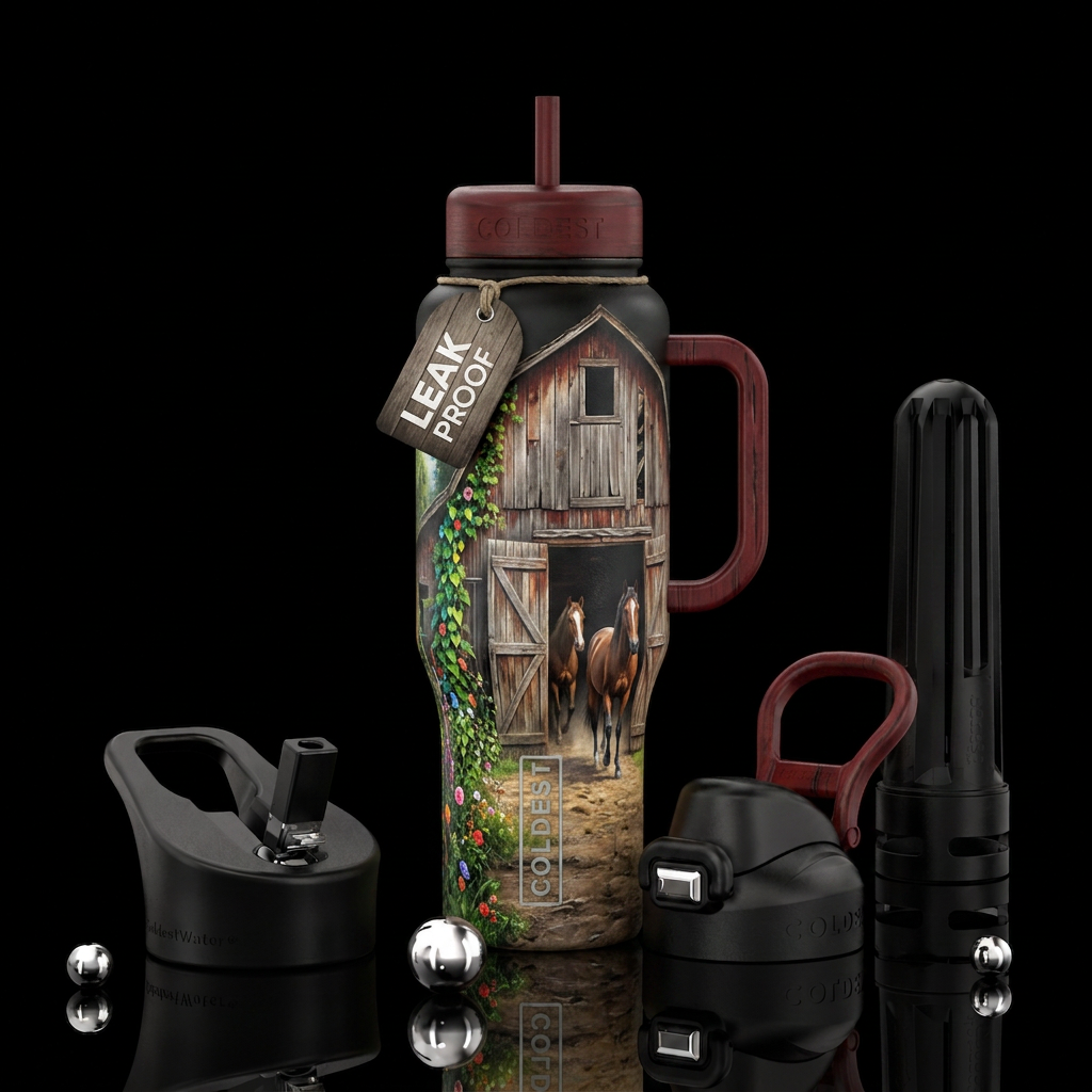 Old Horse Barn water bottle design