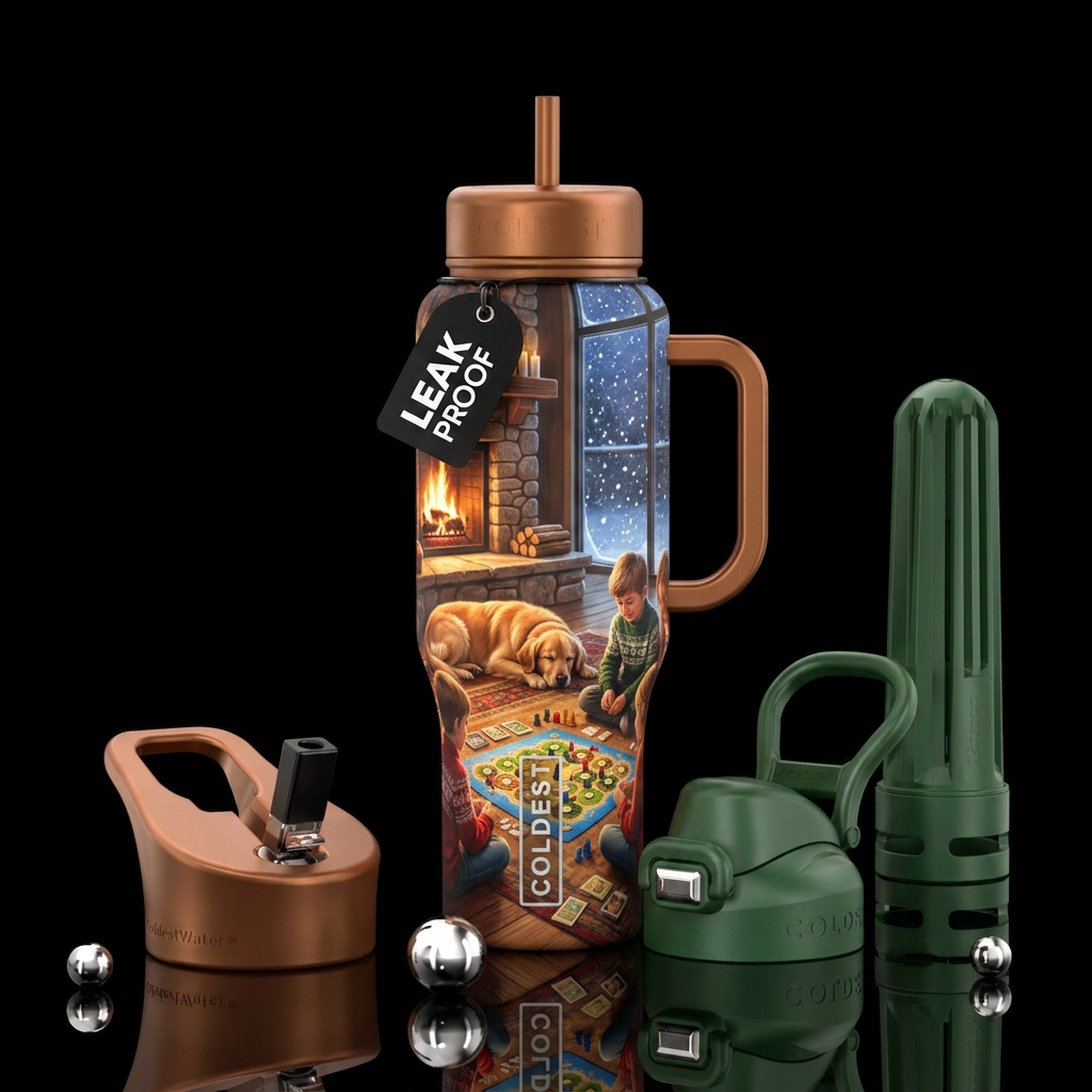 Winter Evening water bottle design