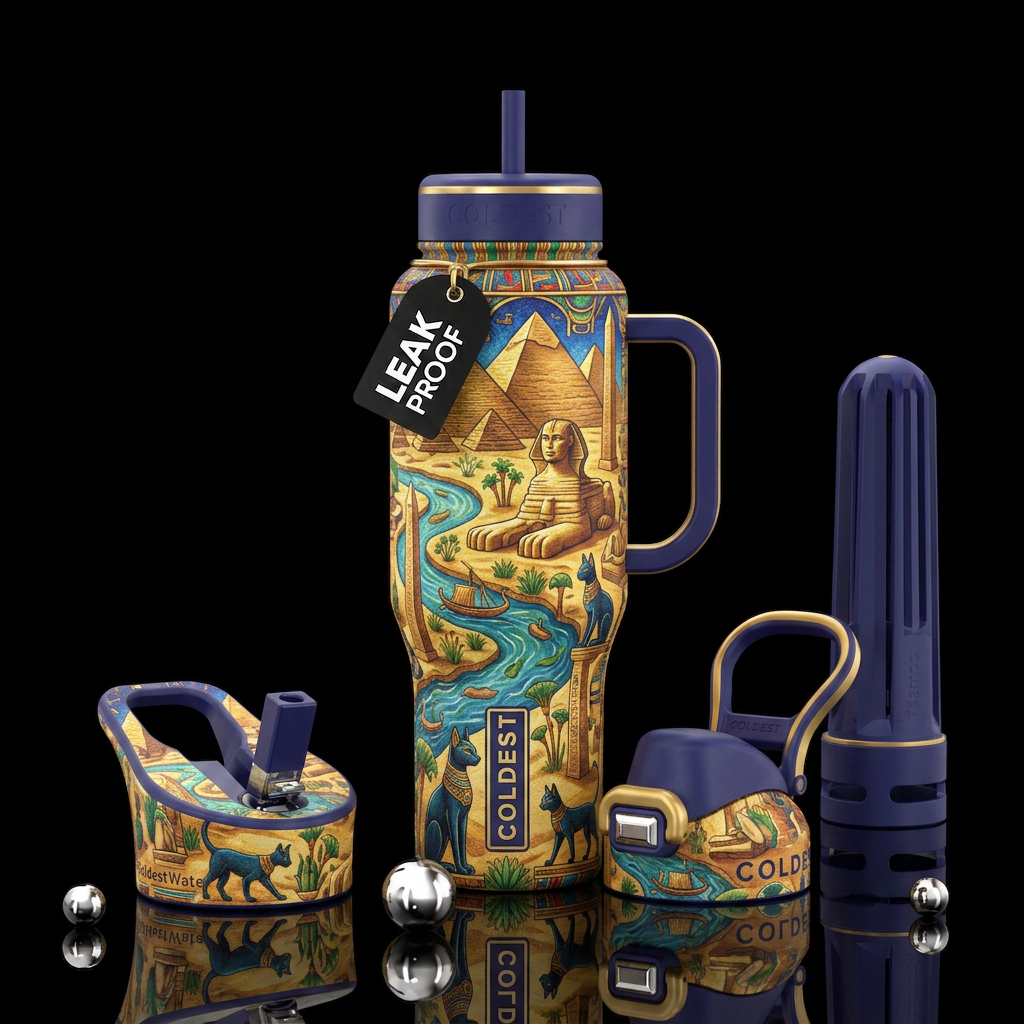 Ancient Egypt water bottle design