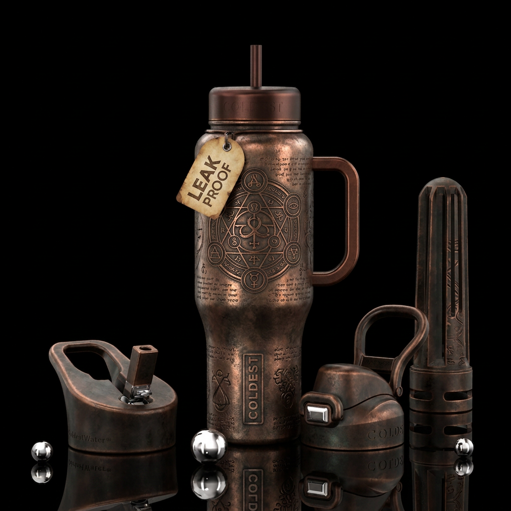 Ancient Alchemy water bottle design