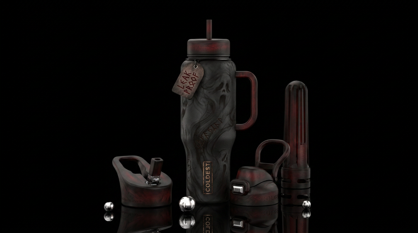 Darkness III water bottle design