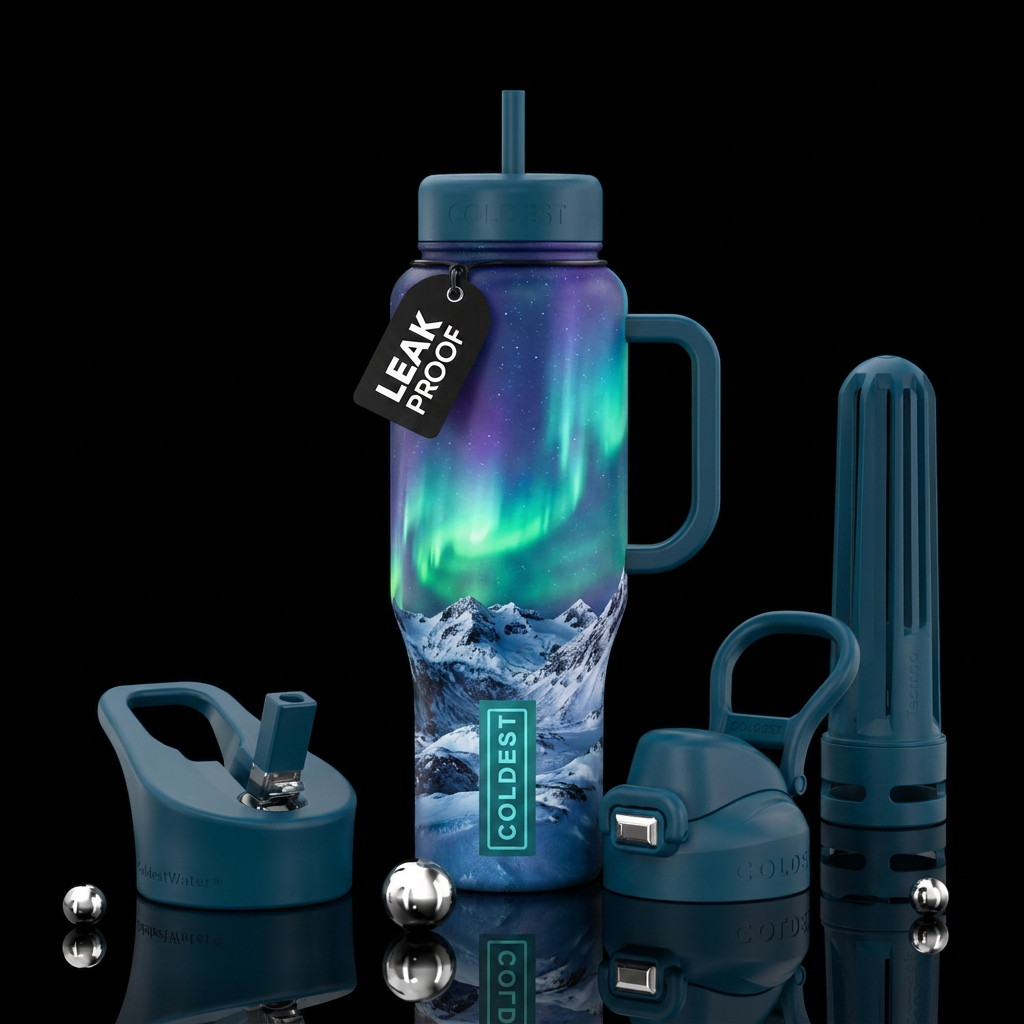 Aurora water bottle design